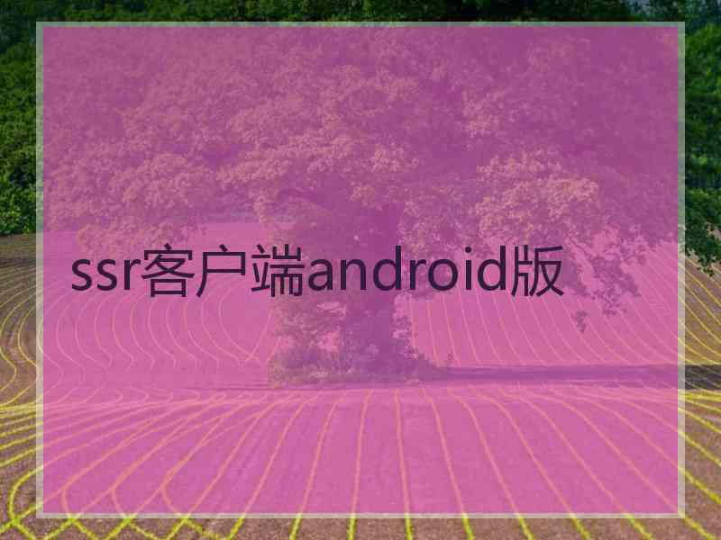 ssr客户端android版