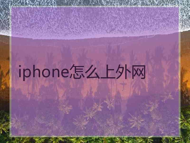 iphone怎么上外网