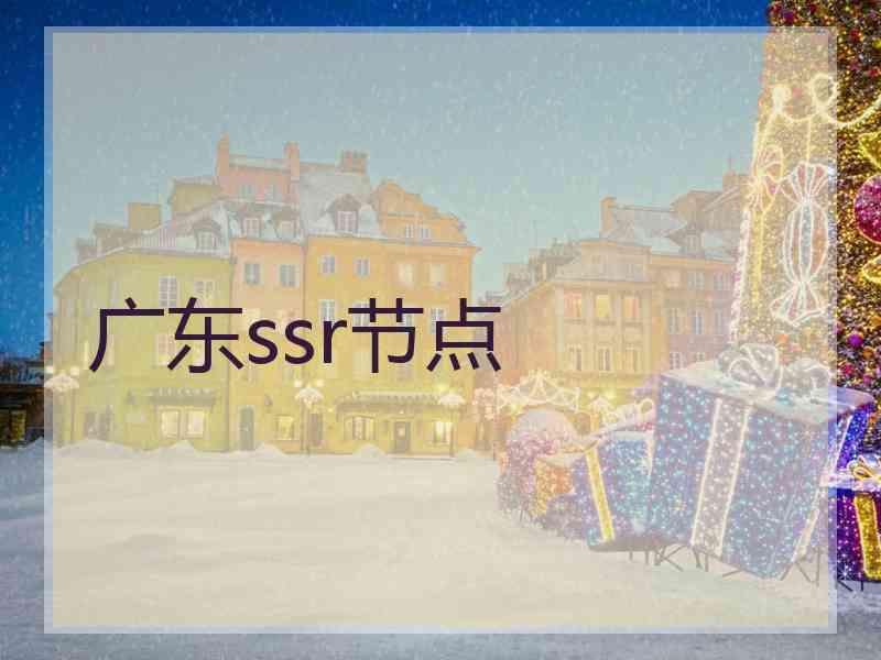 广东ssr节点