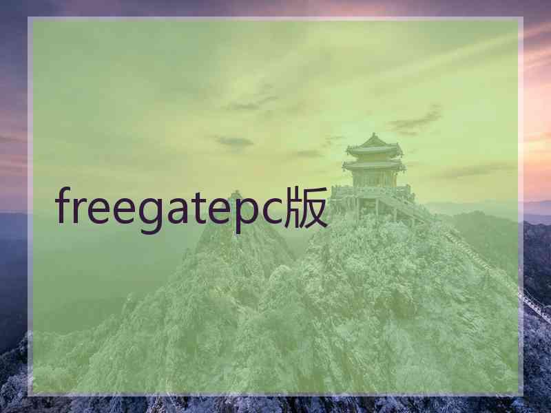 freegatepc版