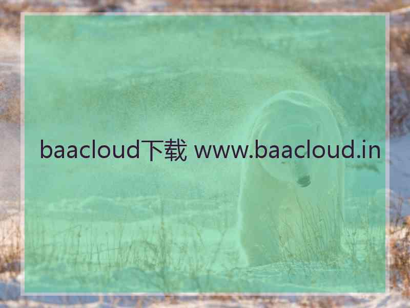 baacloud下载 www.baacloud.in