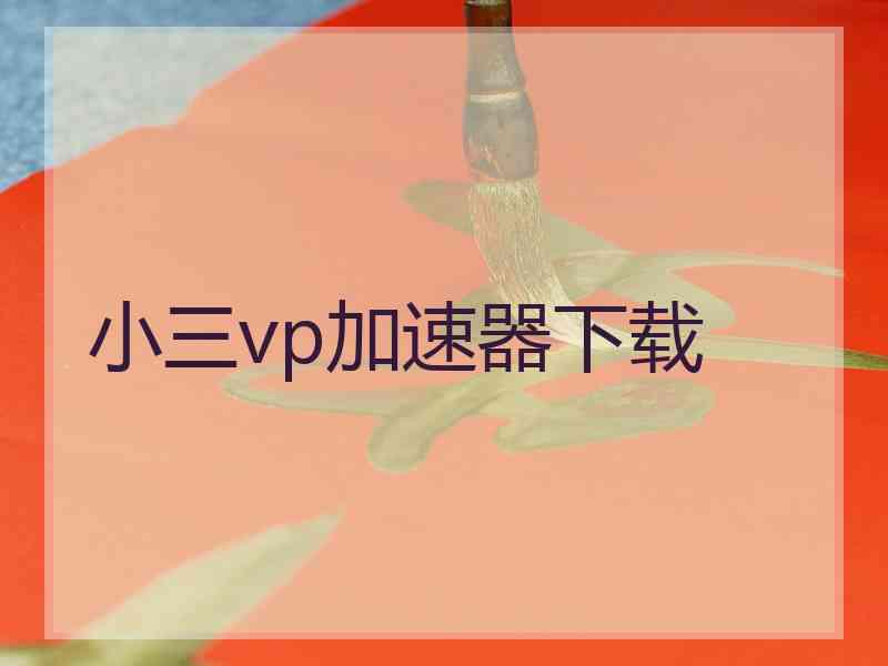 小三vp加速器下载