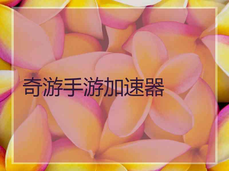 奇游手游加速器