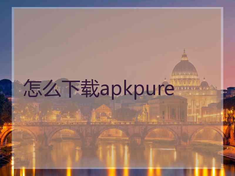 怎么下载apkpure