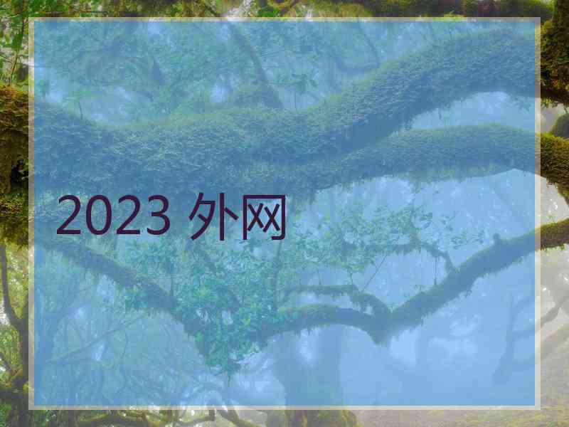 2023 外网