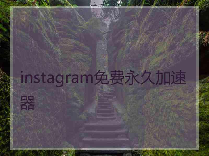 instagram免费永久加速器