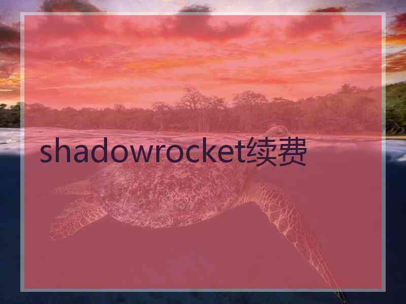 shadowrocket续费